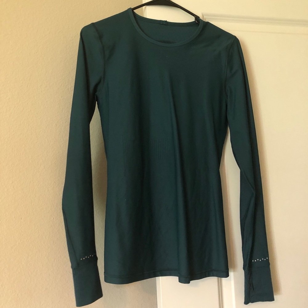 Emerald green lululemon long sleeve shirt